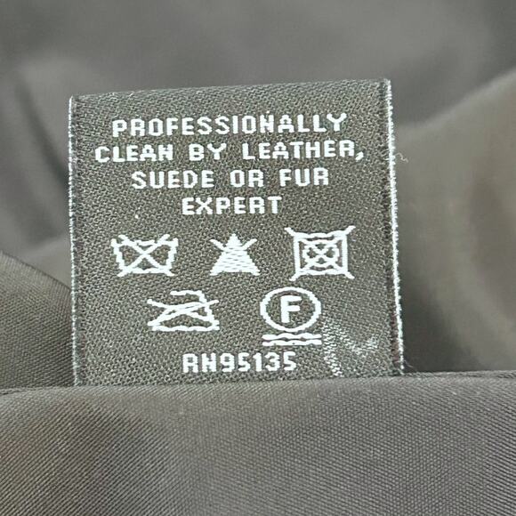 Lafayette 148 New York Burgundy Leather Jacket Women’s Size 8 Lined Zip Front - Picture 13 of 16